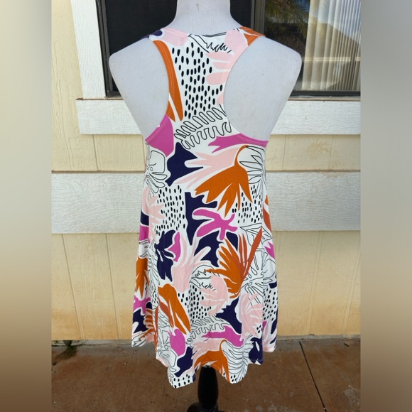 PreOwned Fighting Eel Multicolored Hawaiian Dress Women's Small - Picture 2 of 4